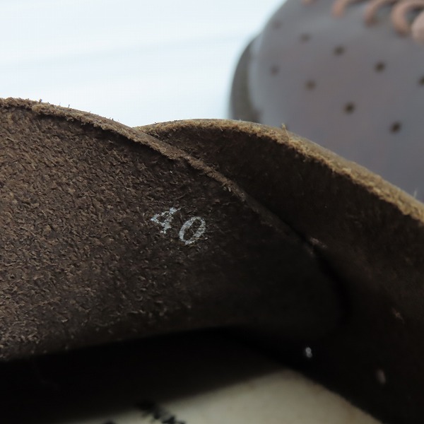 実際に弊社で買取させて頂いたtrippen/トリッペン パンチング レザーシューズ/40の画像 5枚目