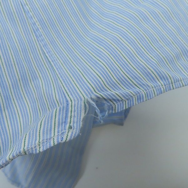 実際に弊社で買取させて頂いたBurberrys/バーバリーズ ホースロゴ刺繍 ストライプ柄長袖シャツの画像 6枚目