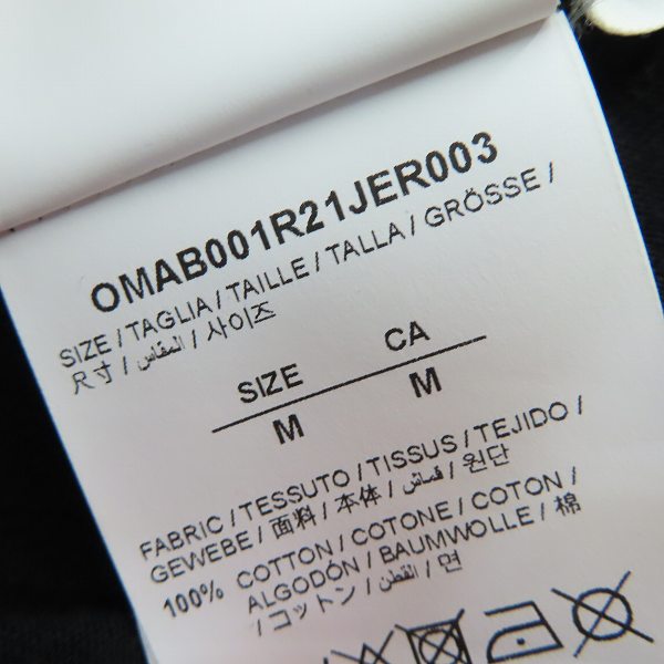 実際に弊社で買取させて頂いたOFF-WHITE/オフホワイト 21SS MARKER L/S TEE バックアローマーカープリント 長袖Tシャツ OMAB001R21JER003/size：Mの画像 3枚目