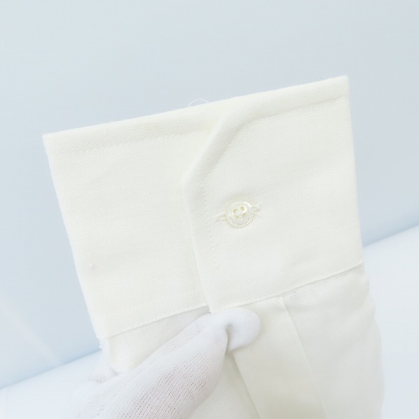 実際に弊社で買取させて頂いたBLACK FLEECE by Brooks Brothers/ブラックフリース バイ ブルックスブラザーズ 麻リネンシャツ/size：BB2 の画像 5枚目