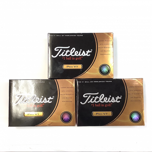 実際に弊社で買取させて頂いた【未使用オウンネーム入】Titleist/タイトリスト PRO V1 ホワイト ゴルフボール 3ダースの画像 2枚目