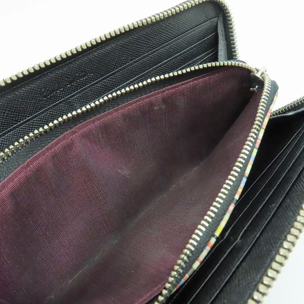 実際に弊社で買取させて頂いたPaul Smith/ポールスミス レザー ラウンドファスナー ウォレット 長財布の画像 4枚目