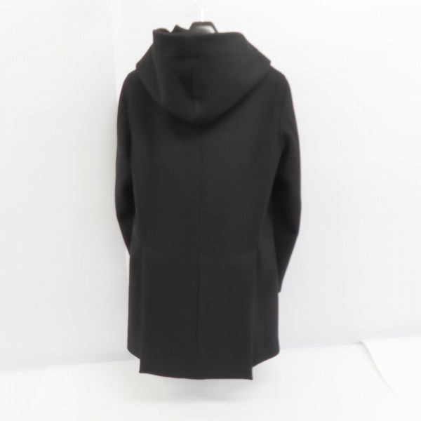 実際に弊社で買取させて頂いたato/アトウ ウール混 ダブルコート フーディ AM13D-C14/size：44の画像 1枚目