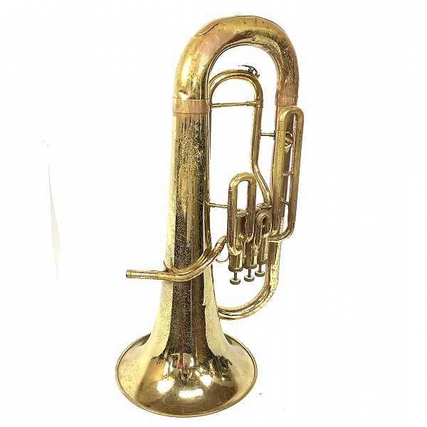 実際に弊社で買取させて頂いた★【ジャンク】YAMAHA/ヤマハ YEP-201/YEP201 ユーフォニアム ゴールド ハードケース付の画像 1枚目