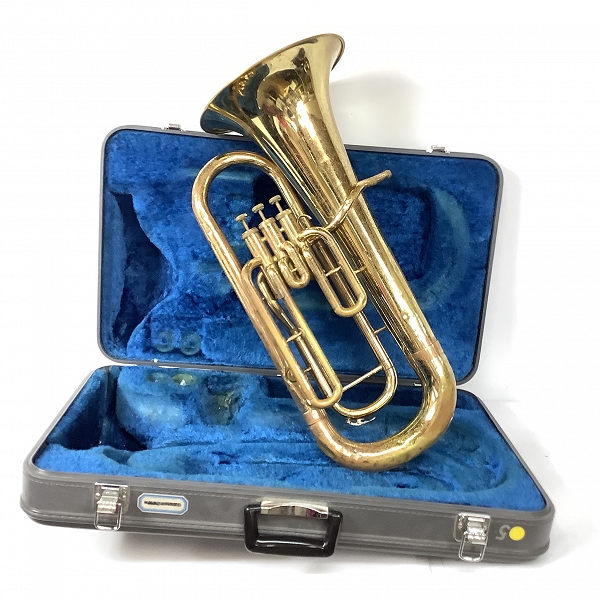 実際に弊社で買取させて頂いた★【ジャンク】YAMAHA/ヤマハ YEP-201/YEP201 ユーフォニアム ゴールド ハードケース付
