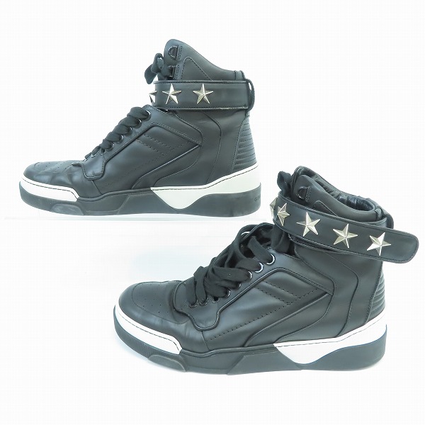 実際に弊社で買取させて頂いたGIVENCHY/ジバンシィ TYSON STAR HIGH タイソン スター スタッズ ハイカットスニーカー 42の画像 3枚目