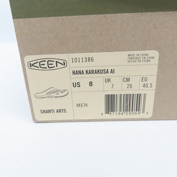 実際に弊社で買取させて頂いたKEEN/キーン SHANTI ARTS/シャンティアーツ ハナカラクサアイ サンダル 1011386/26の画像 7枚目