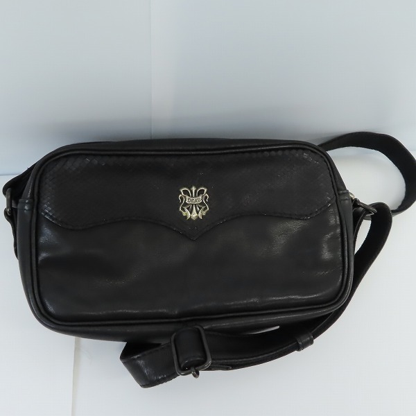 実際に弊社で買取させて頂いたDEAL DESIGN/ディールデザイン Black Cube レザー ショルダーバッグ