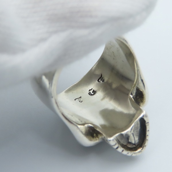 実際に弊社で買取させて頂いたTHE GREAT FROG/ザ グレートフロッグ New Skool Skull Ring/ニュースクール スカル リング 16.5-17号の画像 4枚目