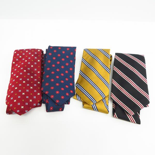 実際に弊社で買取させて頂いたBROOKS BROTHERS/ブルックス ブラザーズ 花柄/ストライプ柄等 ネクタイ 4点セット