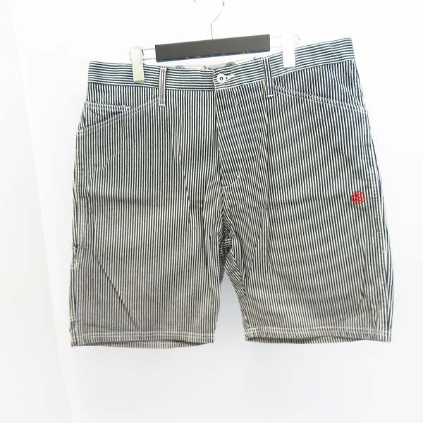 実際に弊社で買取させて頂いたSTUSSY×Dickies/ステューシー×ディッキーズ ヒッコリーワークショーツ/36
