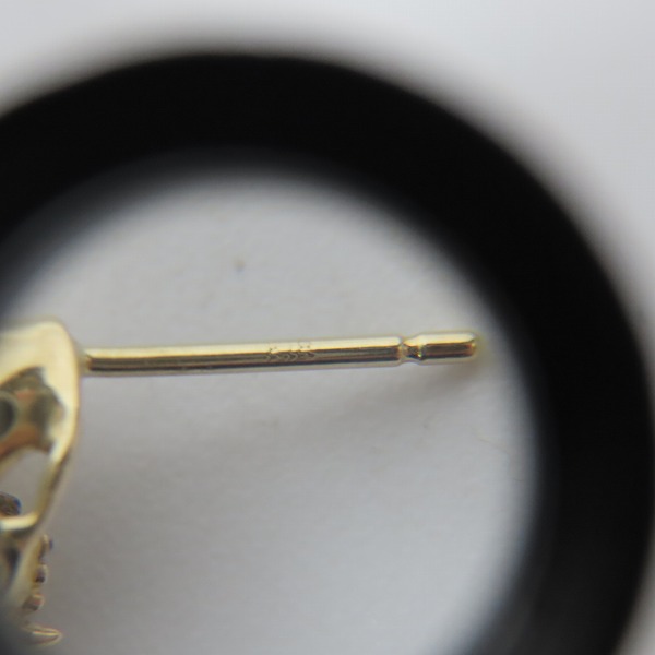 実際に弊社で買取させて頂いた【ギャラ付き】Bloody Mary/ブラッディマリー K18 化猫 ピアス Right w/ロンドンブルートパーズの画像 4枚目