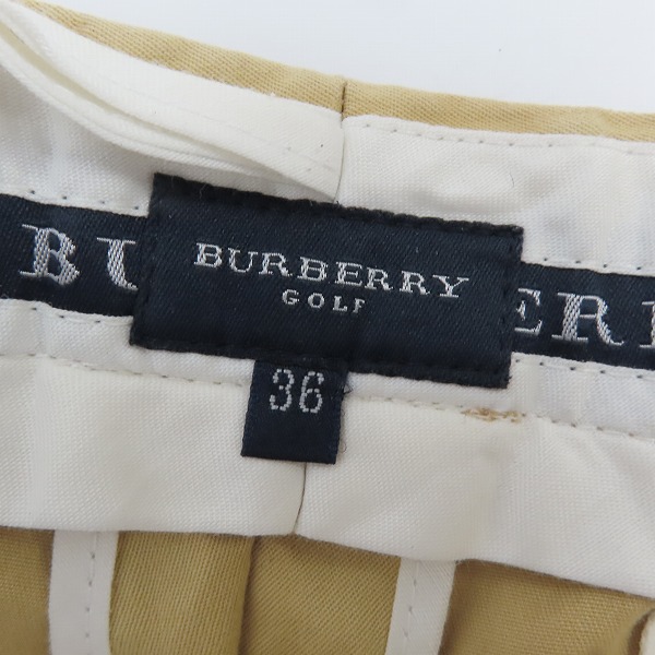 実際に弊社で買取させて頂いたBURBERRY GOLF/バーバリーゴルフ ハーフパンツ イエロー系/ 36の画像 2枚目