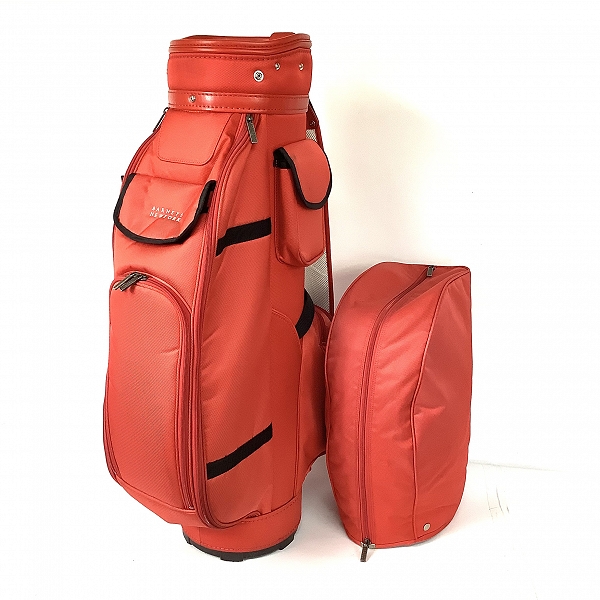実際に弊社で買取させて頂いたBARNEYS NEWYORK/バーニーズニューヨークゴルフ 6分割キャディバッグ レッドの画像 1枚目