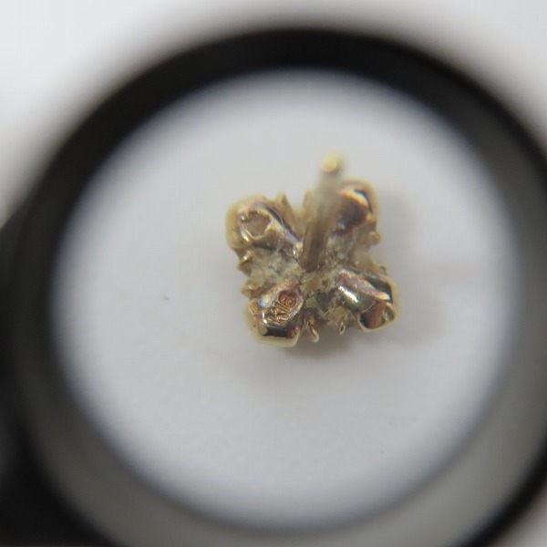 実際に弊社で買取させて頂いた【ギャラ付き】Bloody Mary/ブラッディマリー K18 sin 罪 ピアス w/ダイアモンドの画像 5枚目