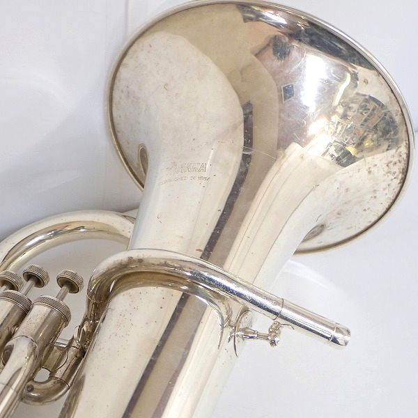 実際に弊社で買取させて頂いた★【ジャンク】YAMAHA/ヤマハ YEP-201M/YEP201M ユーフォニアム 銀メッキ ハードケース付の画像 3枚目