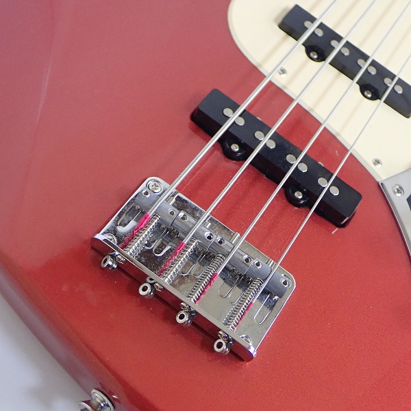 実際に弊社で買取させて頂いた★BUSKER'S/バスカーズ ジャズベース タイプ メタリックレッド エレキベース ソフトケース付 の画像 5枚目