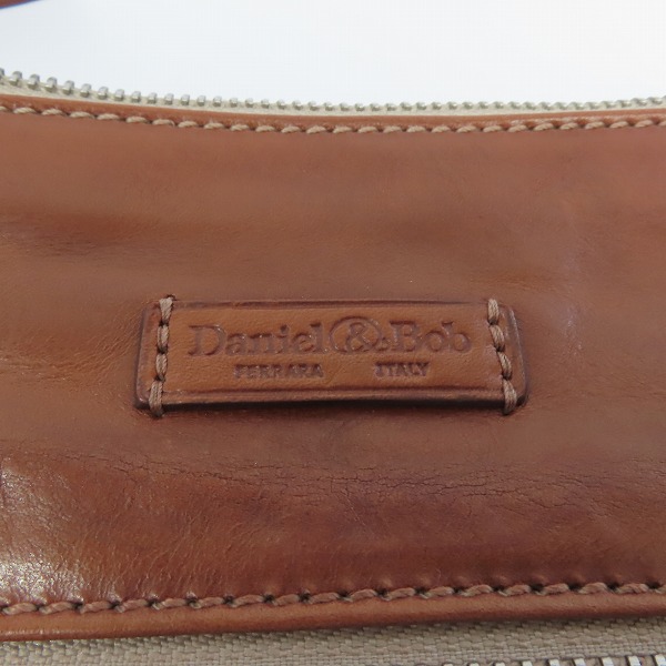 実際に弊社で買取させて頂いたDaniel&Bob/ダニエル＆ボブ レザー クラッチバッグ ブラウンの画像 3枚目