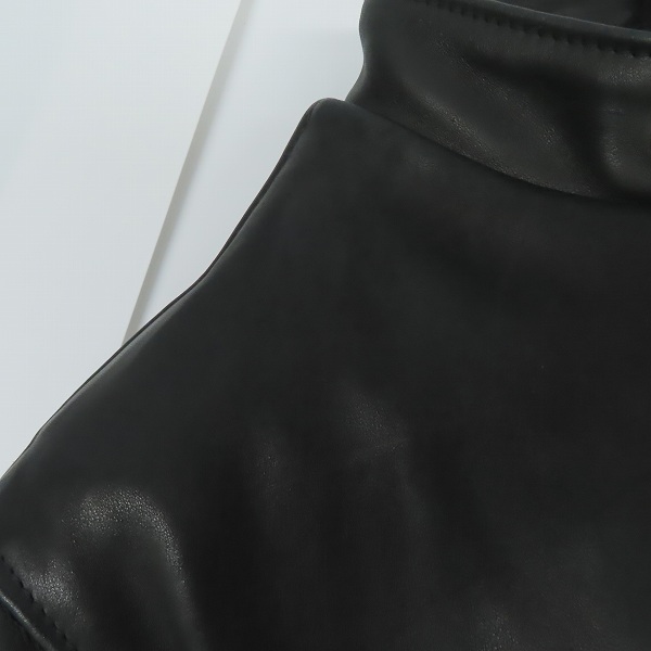 実際に弊社で買取させて頂いたSCHOTT/ショット 141 SINGLE RIDERS BLACK シングルライダースジャケット/40の画像 6枚目
