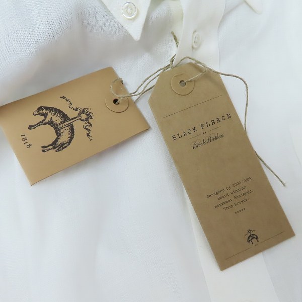 実際に弊社で買取させて頂いたBLACK FLEECE by Brooks Brothers/ブラックフリース バイ ブルックスブラザーズ 麻リネンシャツ/size：BB2の画像 7枚目