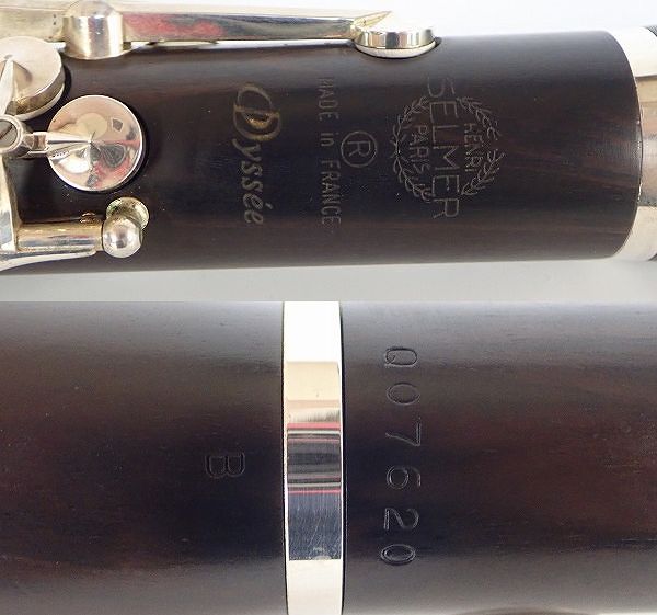 実際に弊社で買取させて頂いたH. Selmer/セルマー ODYSSEE/オデッセイ B♭クラリネット 楽器選定証明書付 ハードケース・ケースカバー付の画像 3枚目
