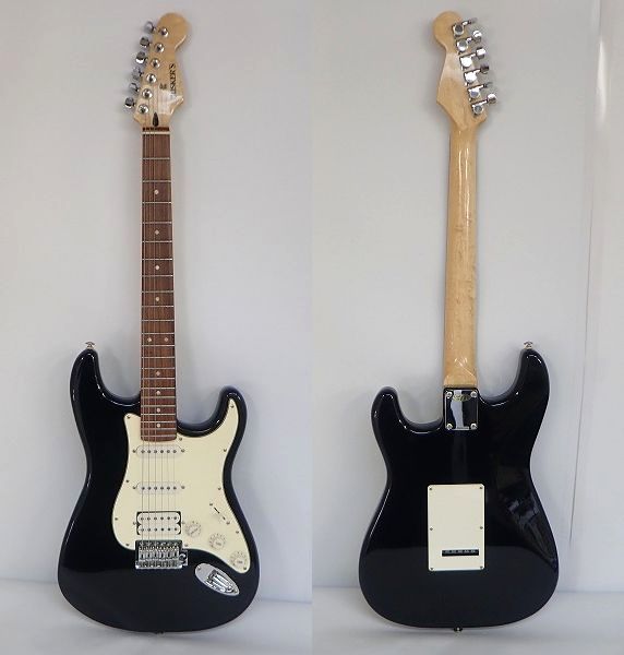 実際に弊社で買取させて頂いた★【ジャンク】BUSKER'S/バスカーズ ストラトキャスターType SSH ブラック ソフトケース付 の画像 1枚目