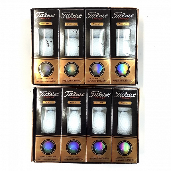 実際に弊社で買取させて頂いた【未使用オウンネーム入】Titleist/タイトリスト PRO V1 ホワイト ゴルフボール 2ダース