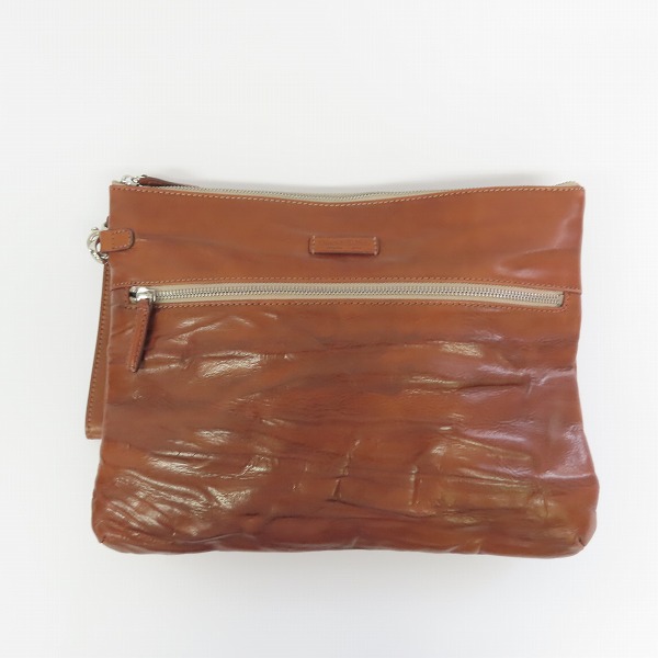 実際に弊社で買取させて頂いたDaniel&Bob/ダニエル＆ボブ レザー クラッチバッグ ブラウン