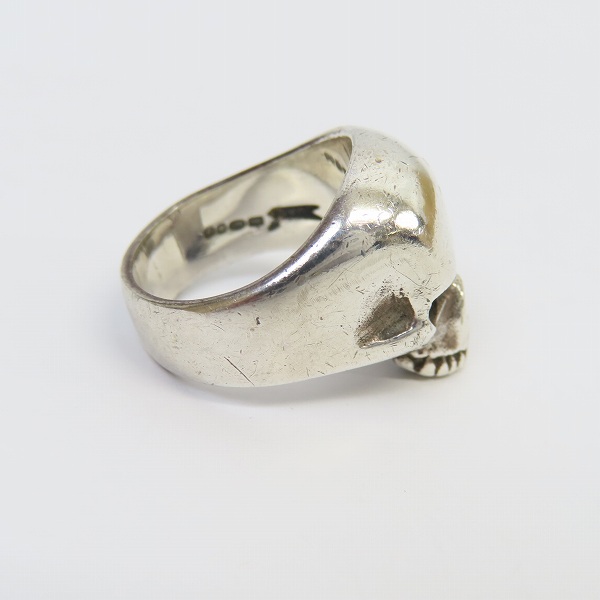 実際に弊社で買取させて頂いたCRAZY PIG/クレイジーピッグ スモールエビルスカルリング 10.5号の画像 4枚目