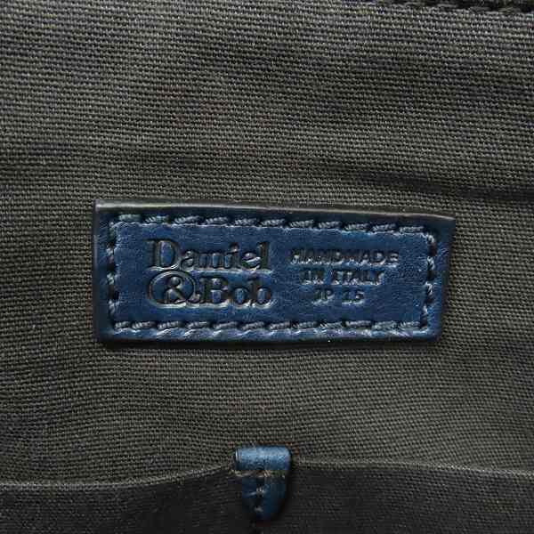 実際に弊社で買取させて頂いたDaniel&Bob/ダニエル＆ボブ  レザー トートバッグ ネイビーの画像 6枚目