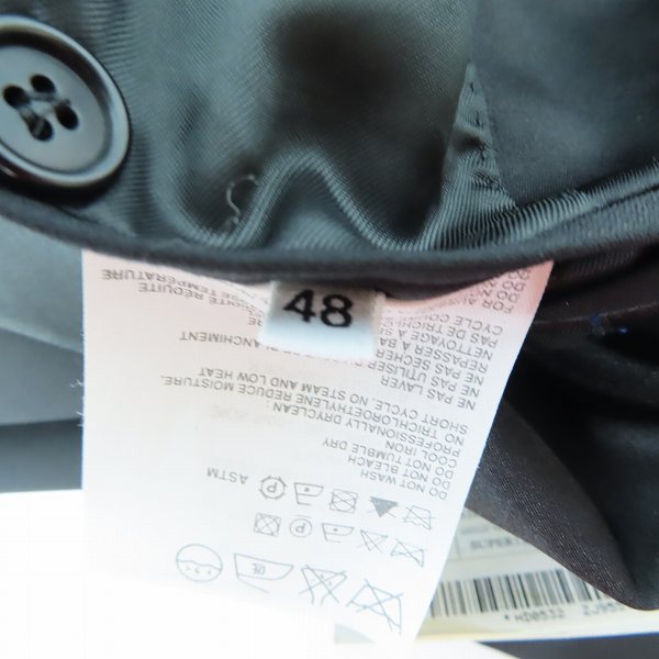 実際に弊社で買取させて頂いた【未使用】HELMUT LANG/ヘルムートラング ドレスジャケット/パンツセットアップ/size：48の画像 3枚目