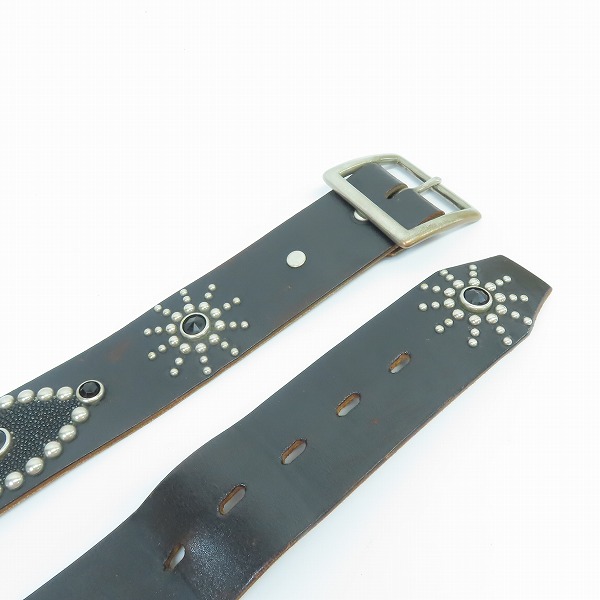 実際に弊社で買取させて頂いたHTC/エイチティーシー Hollywood Trading Company スタッズベルト 36の画像 4枚目