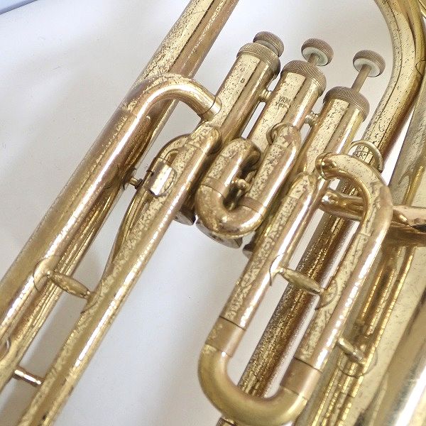 実際に弊社で買取させて頂いた★【ジャンク】YAMAHA/ヤマハ YEP-201/YEP201 ユーフォニアム ゴールド ハードケース付きの画像 5枚目