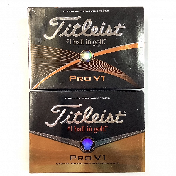 実際に弊社で買取させて頂いた【未使用/オウンネーム入】Titleist/タイトリスト PRO V1 ゴルフボール 2ダースの画像 3枚目