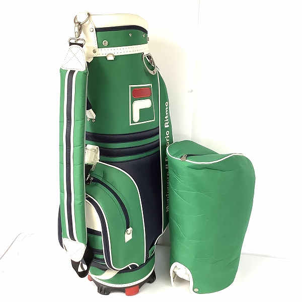 実際に弊社で買取させて頂いたFILA/フィラ ゴルフ 5分割キャディバッグ グリーン