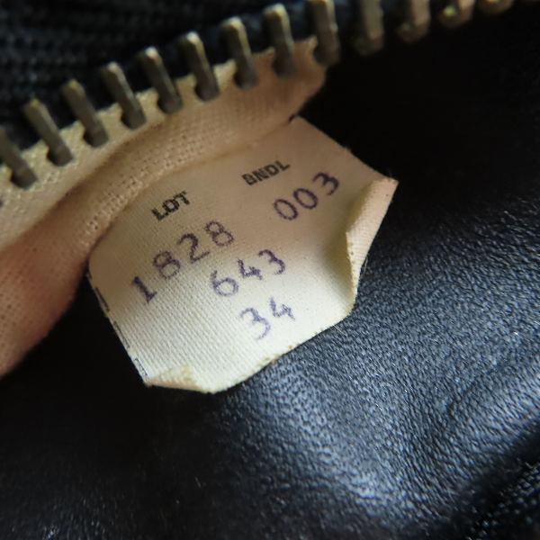 実際に弊社で買取させて頂いた【ジャンク】Schott/ショット ライナー付き シングルライダース ジャケット/34の画像 4枚目