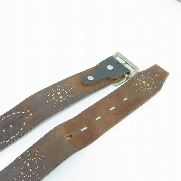 実際に弊社で買取させて頂いたHTC/エイチティーシー Hollywood Trading Company スタッズベルト 36の画像 5枚目
