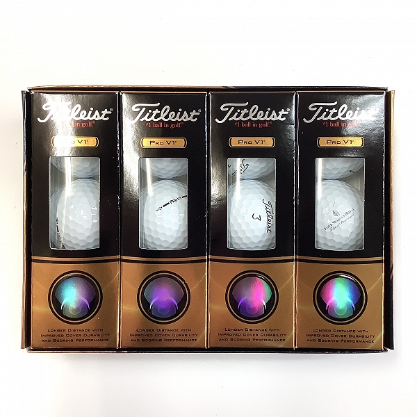 実際に弊社で買取させて頂いた【未使用オウンネーム入】Titleist/タイトリスト PRO V1 ホワイト ゴルフボール 1ダース