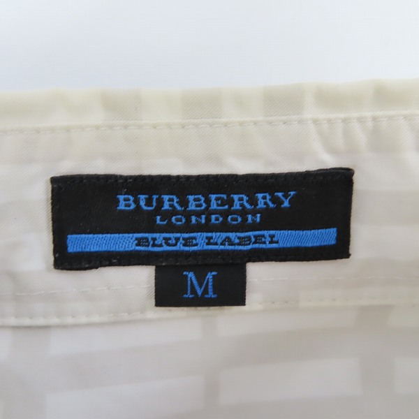 実際に弊社で買取させて頂いたBURBERRY BLUE LABEL/バーバリーブルーレーベル チェックシャツ FE840-141-02/Mの画像 2枚目
