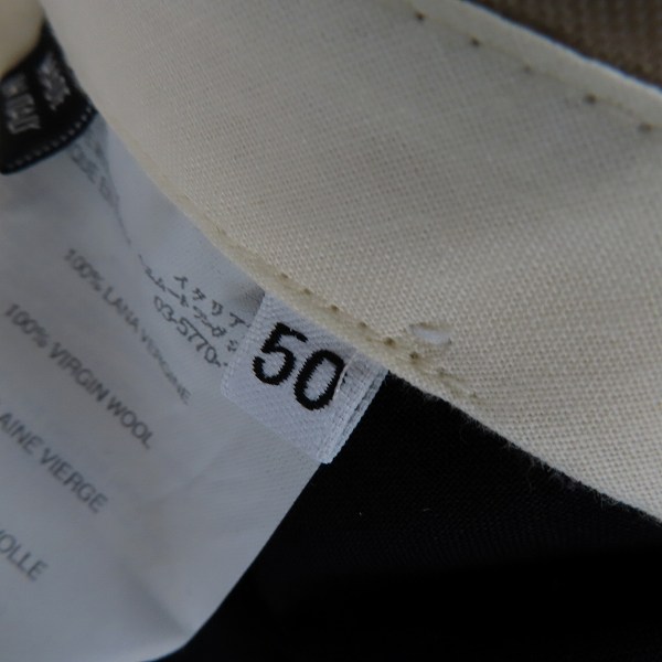 実際に弊社で買取させて頂いた【未使用】HELMUT LANG/ヘルムートラング ウール スラックスパンツ/50の画像 3枚目