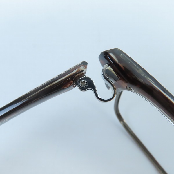 実際に弊社で買取させて頂いた999.9/フォーナインズ ウェリントン型 メガネフレーム/アイウェア/眼鏡 M-27 6023の画像 7枚目