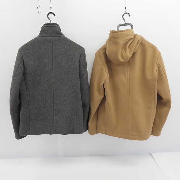 実際に弊社で買取させて頂いたEDIFICE/エディフィス ショートコート/メルトンダッフルコート 2点セットの画像 1枚目