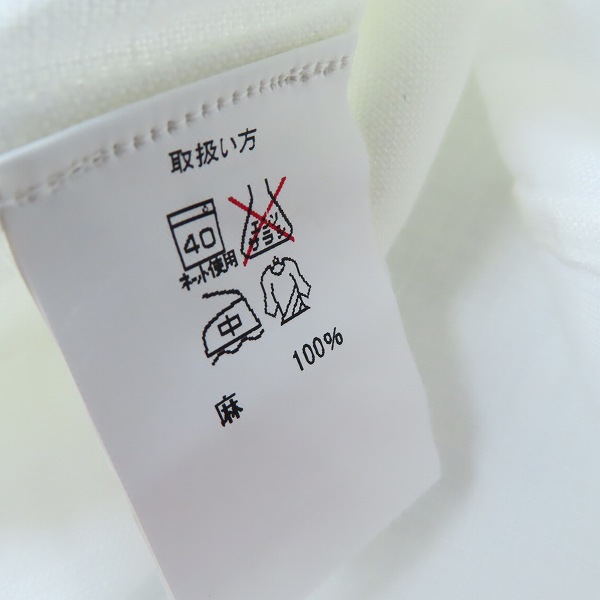 実際に弊社で買取させて頂いたBLACK FLEECE by Brooks Brothers/ブラックフリース バイ ブルックスブラザーズ 麻リネンシャツ/size：BB2の画像 3枚目