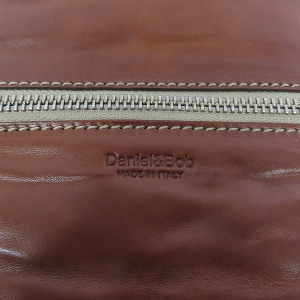実際に弊社で買取させて頂いた【未使用】Daniel&Bob/ダニエル＆ボブ ミニ レザー リュック ブラウンの画像 3枚目
