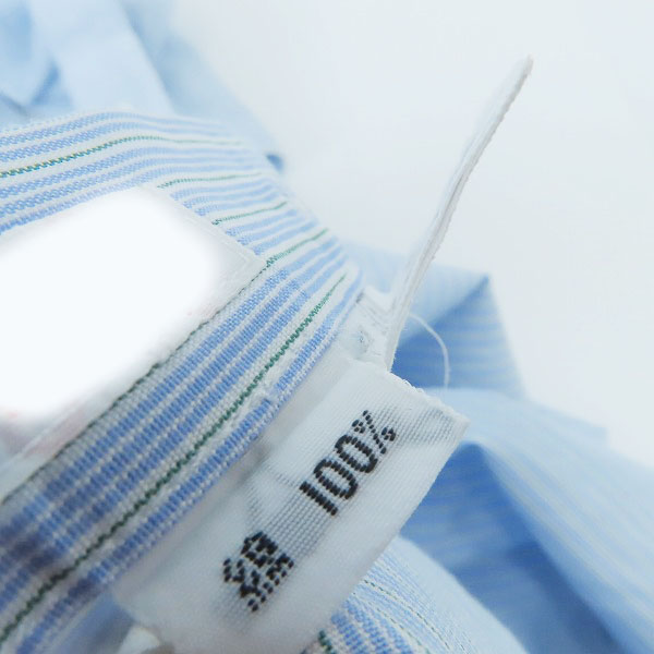 実際に弊社で買取させて頂いたBurberrys/バーバリーズ ホースロゴ刺繍 ストライプ柄長袖シャツの画像 4枚目