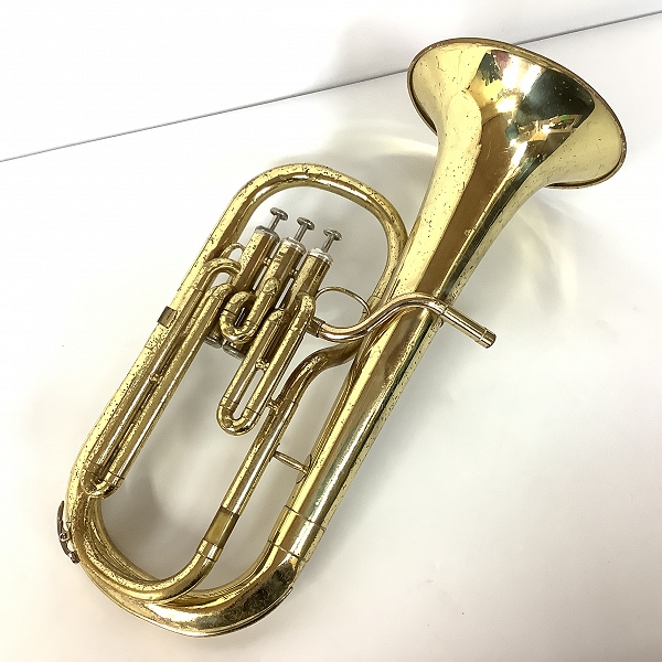 実際に弊社で買取させて頂いた★【ジャンク】YAMAHA/ヤマハ YAH-202 アルトホルン ハードケース付きの画像 1枚目