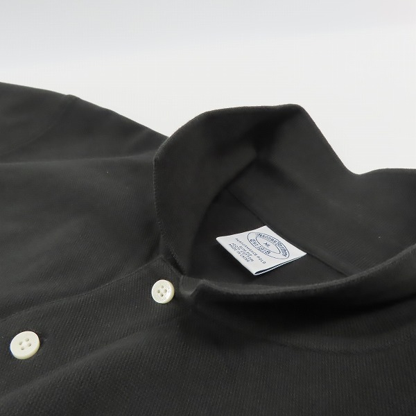 実際に弊社で買取させて頂いたBrooks Brothers/ブルックスブラザーズ 胸刺繍 半袖ポロシャツ ブラック/XLの画像 5枚目