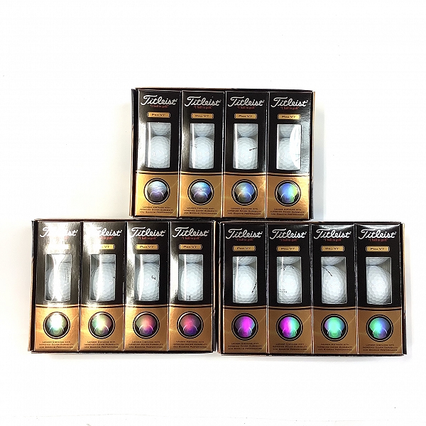 実際に弊社で買取させて頂いた【未使用オウンネーム入】Titleist/タイトリスト PRO V1 ホワイト ゴルフボール 3ダース