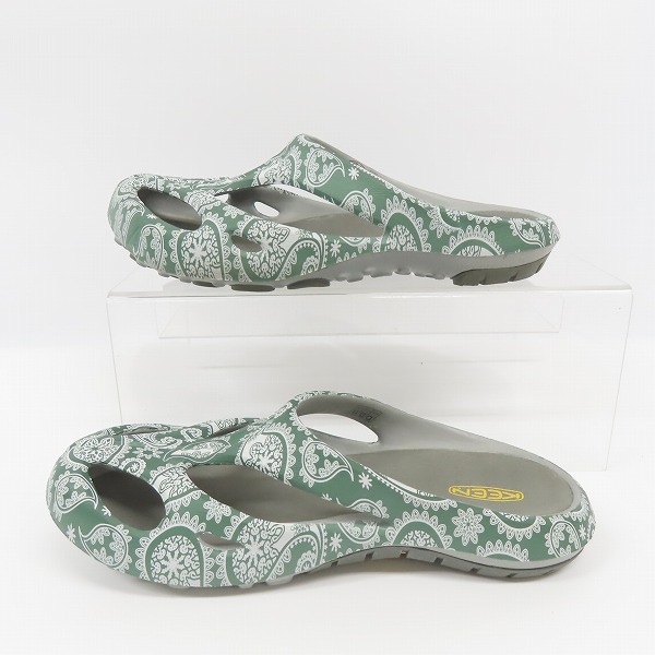実際に弊社で買取させて頂いたKEEN/キーン SHANTI ARTS/シャンティアーツ グリーンペイズリーサンダル 1011982/26の画像 3枚目