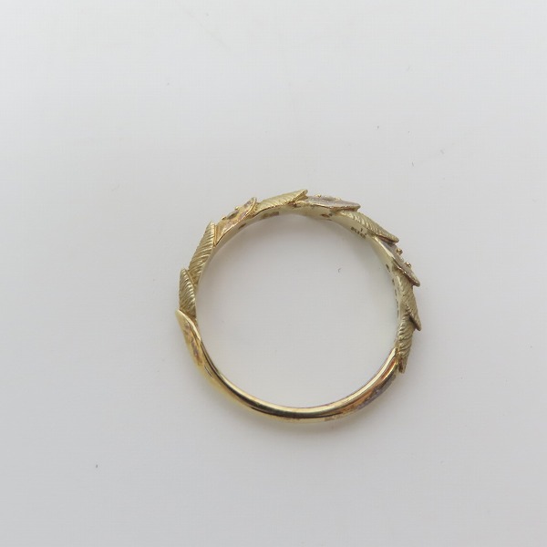 実際に弊社で買取させて頂いた【ギャラ付き】Bloody Mary/ブラッディマリー breeze K18 w/ダイアモンド リング/14号の画像 5枚目